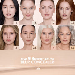 Charlotte Tilbury  Airbrush Flawless Crease-Proof Long-Wear Blur Concealer with Hyaluronic Acid