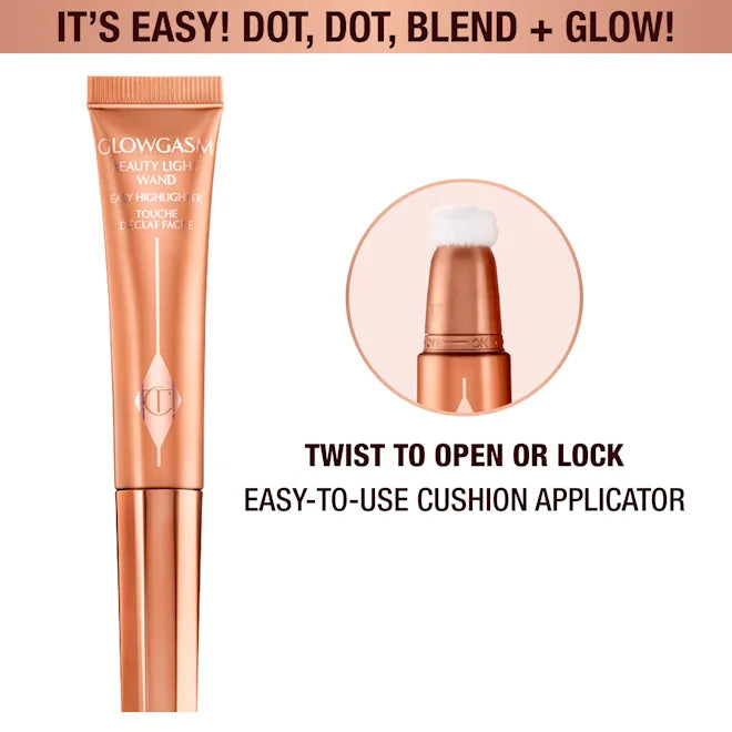 Charlotte Tilbury Beauty Highlighter Wand- Peachgasm