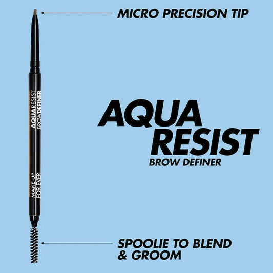 Makeup forever Aqua Resist Brow Definer Precision Brow Pencil shade #50 dark brown