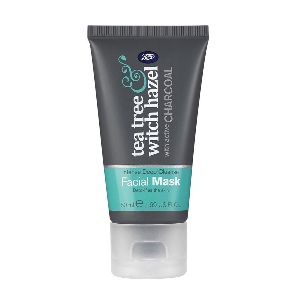 Boots Tea Tree Witch Hazel Charcoal Facial Mask 50ml