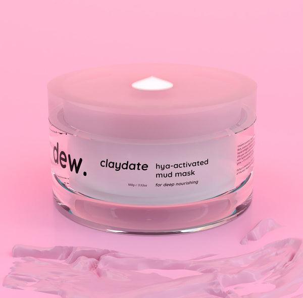 Dew of the Gods- Claydate Hya-Activated Pink Clay Mask 120g