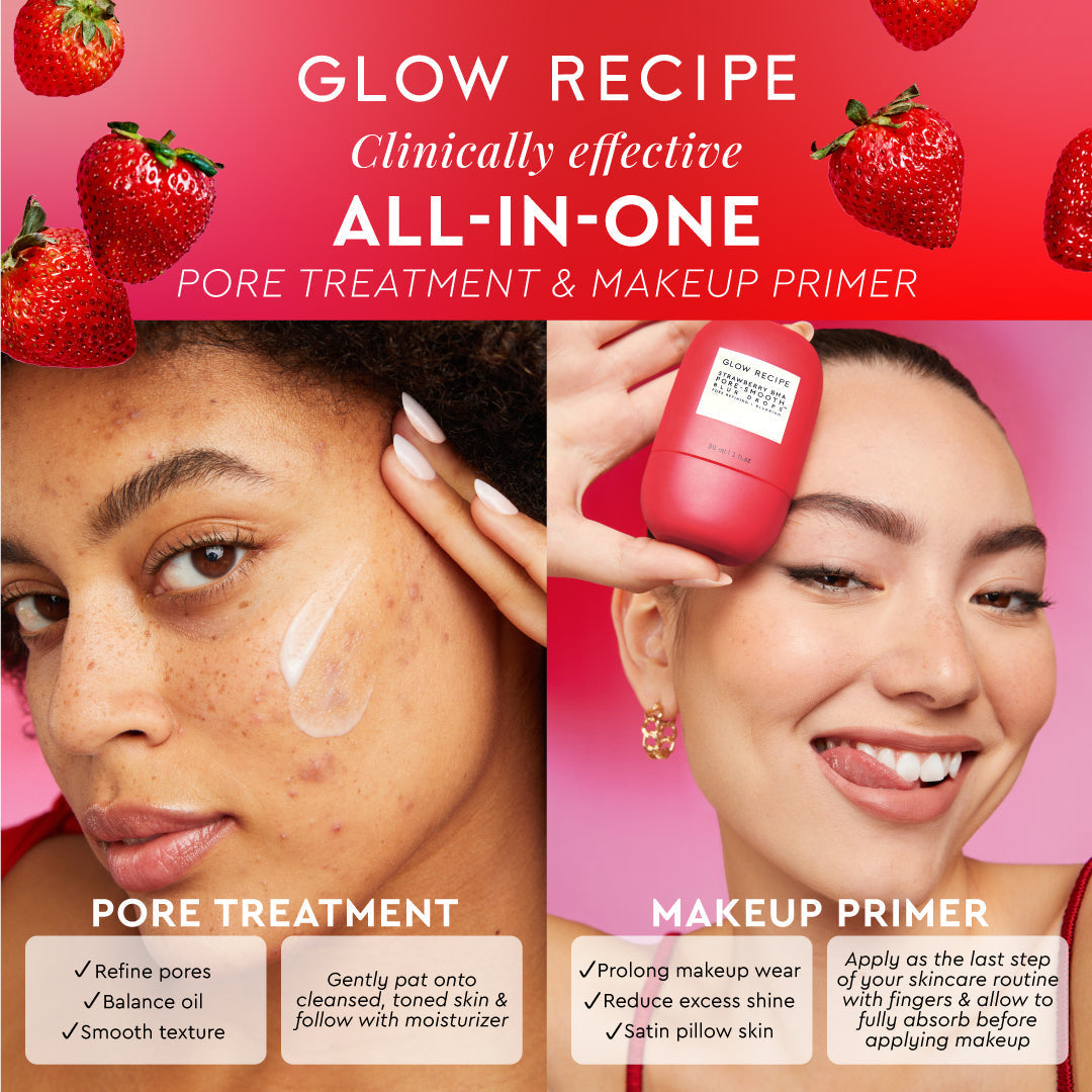 Glow Recipe Strawberry BHA Pore-Smooth Blur Drops Enchanted Belle Pakistan