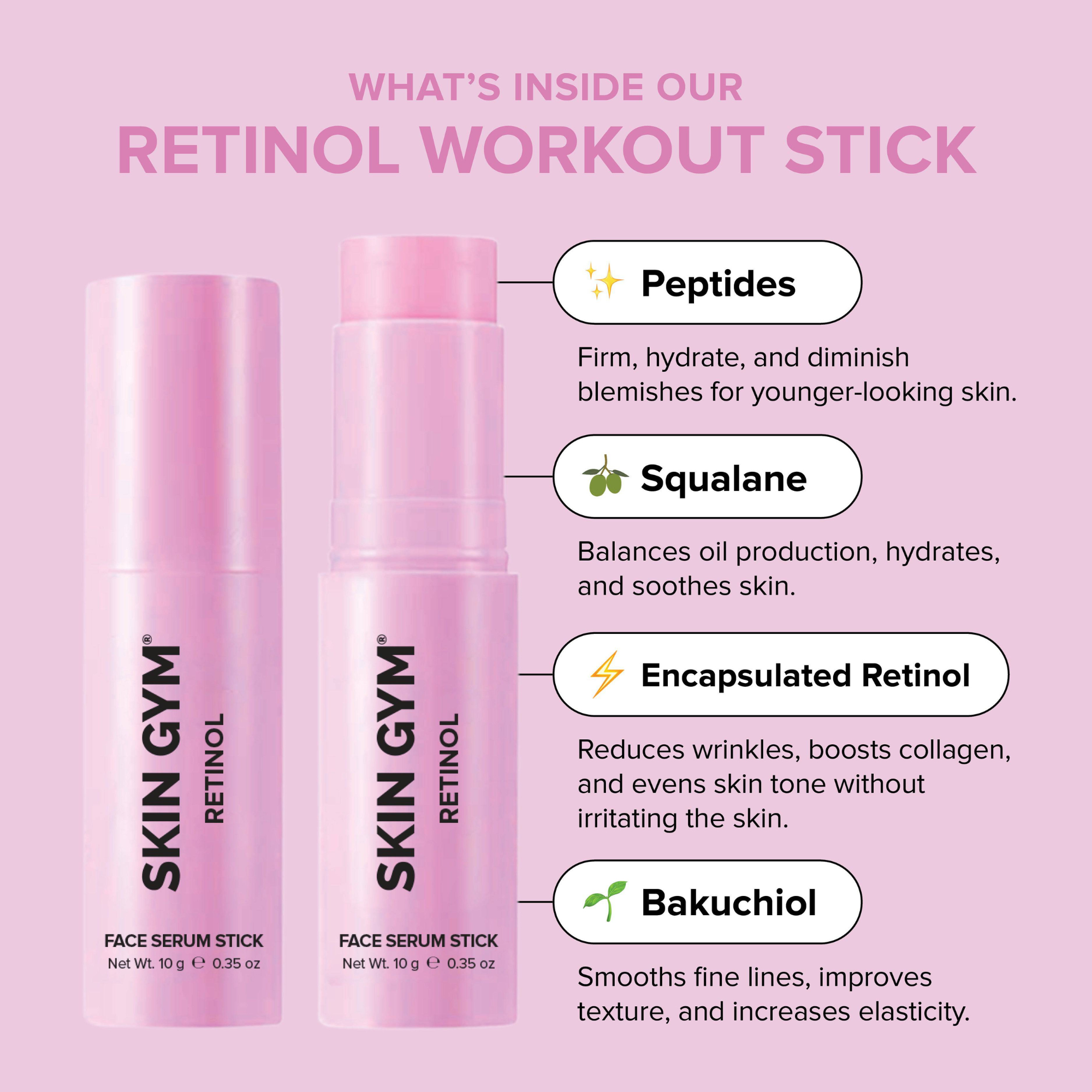 Skin Gym Retinol Face Serum Stick