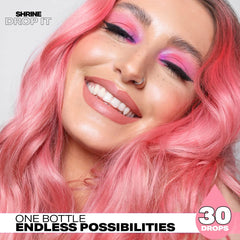 Shrine Drop It Temporary Hair Color - Mix Dye With Conditioner - Create Unique Shades - Semi-Permanent Bright Colors 20ML Enchanted Belle Pakistan