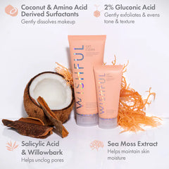 Huda beauty Wishful Get Clean 2% PHA & Sea Moss Gentle Foaming Cleanser 50ML