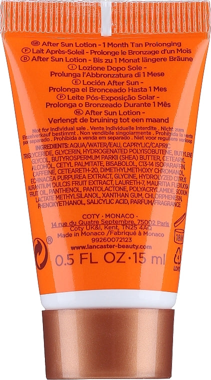 Lancaster Golden Tan Maximizer After Sun Lotion 15ml Travel Size